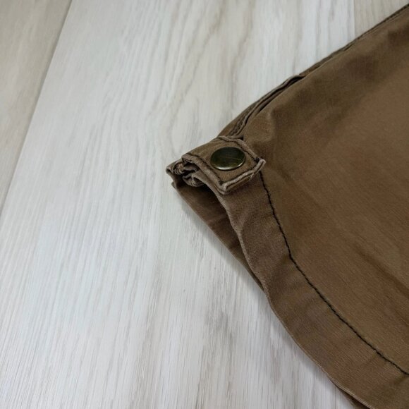 Silver Tab Mens Brown Flat Front straight Leg Classic Cargo Pants Size W30xL30 - Picture 10 of 16